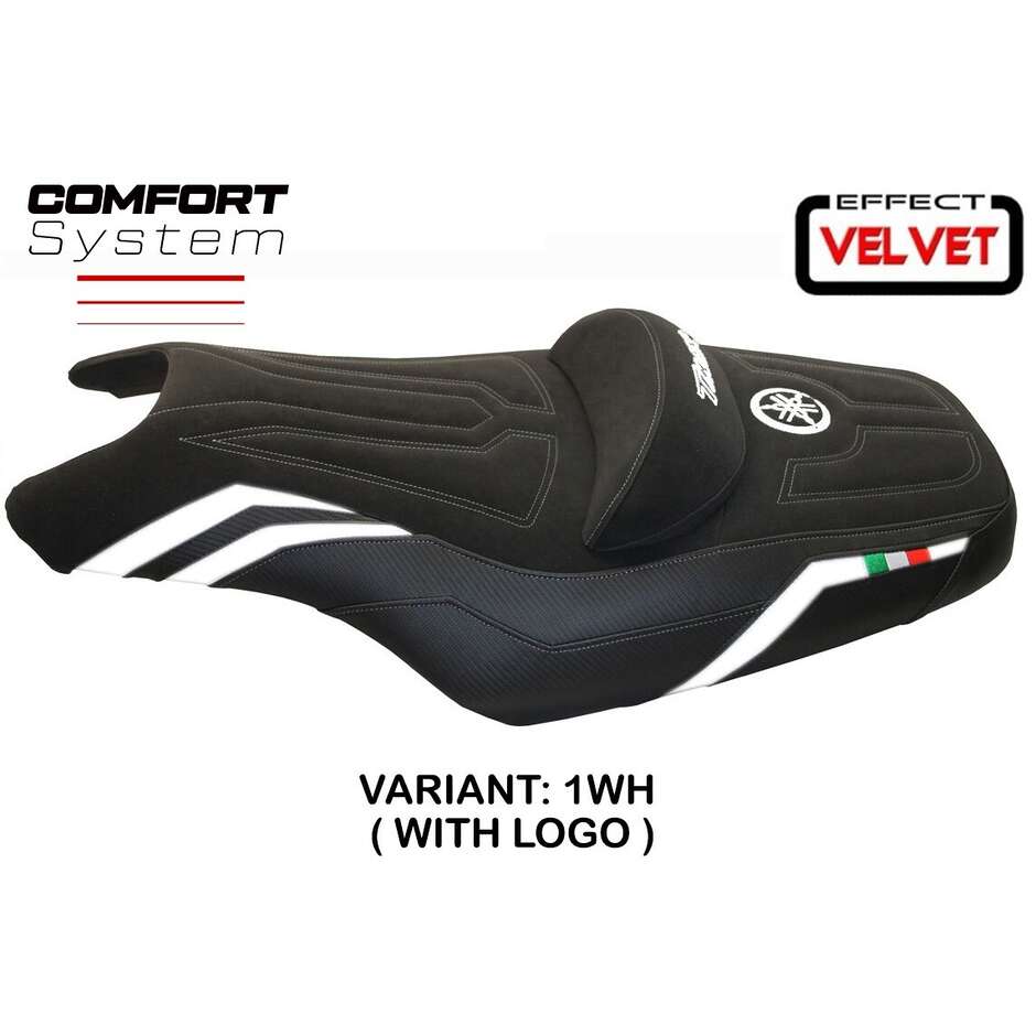 Housse de selle TPZ Italia spécifique pour Yamaha T-Max (modèles 2008-2016) - Système de confort « I Love Italy »